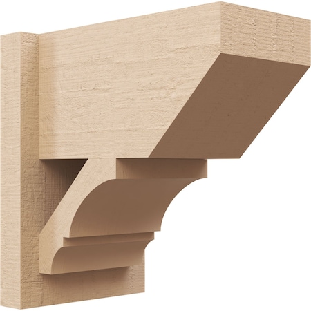 Ekena Millwork 7 1/2-in W x 12-in D x 12-in H Balboa Slat Rough Cedar Woodgrain TimberThane Outlooker, Primed Tan OUTUR075X12X12BOA24RCPR